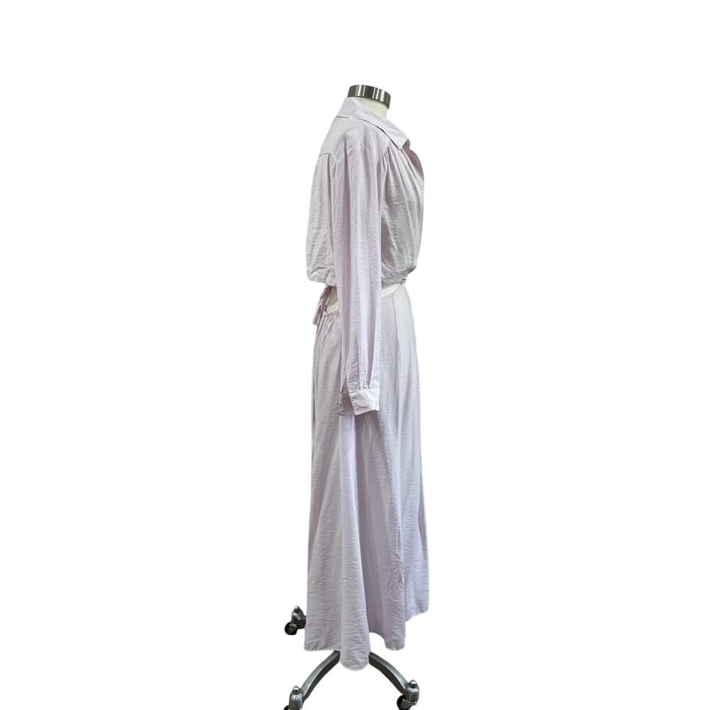 Young Fabulous & Broke Lavender Cutout Midi Dress Boho Resort Size Large - Picture 4 of 13